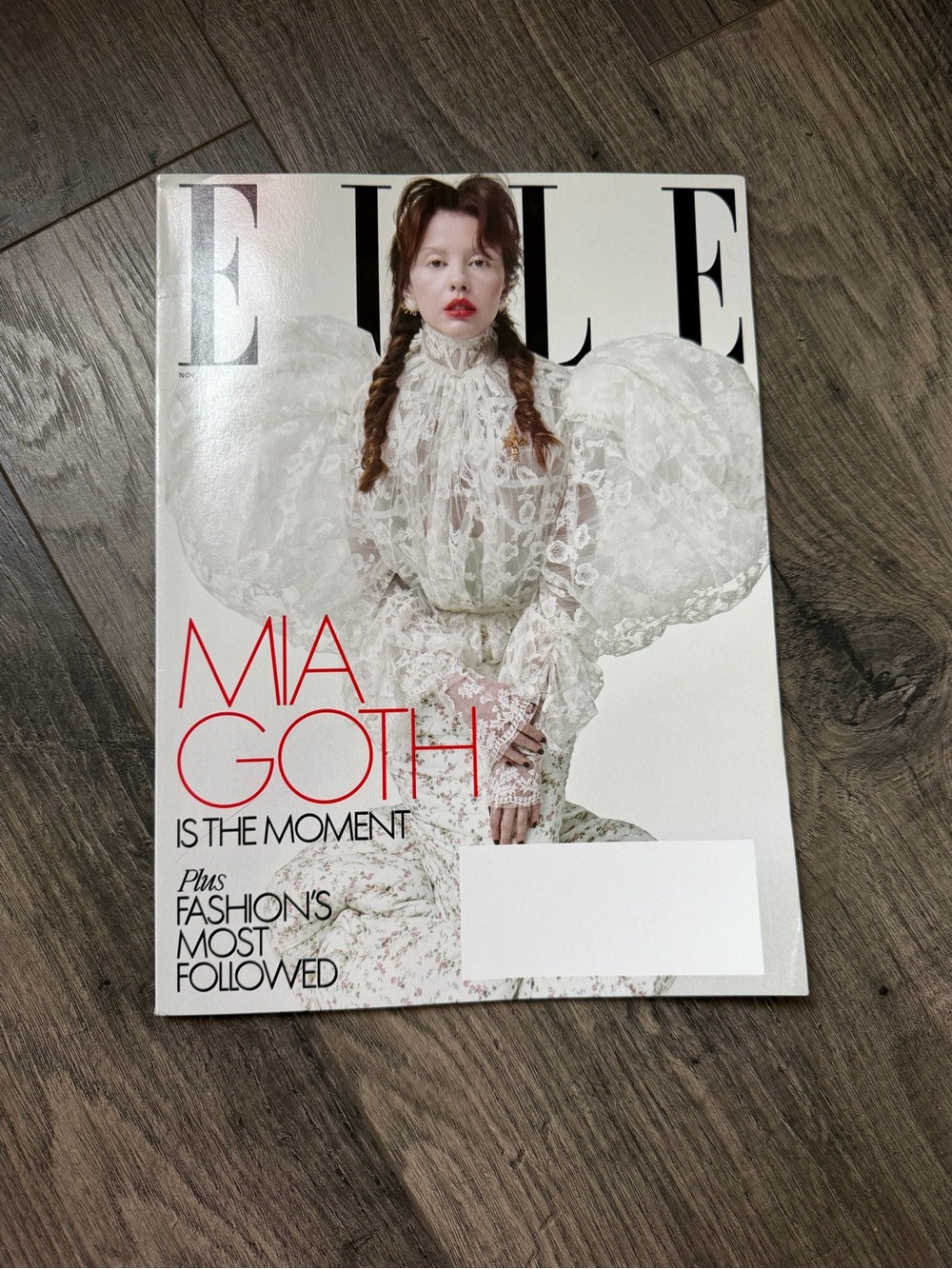 Elle Magazine Mia Goth Cover